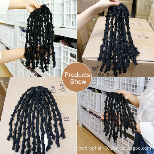 Julianna 36 Handmade Colorful 12 Inch Faux 24In Distressed Crochet Hair Locs Synthetic Premade Soft Locks Extension